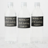 All black affair birthday minimalist personalised