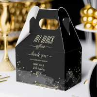 All black affair birthday party elegant minimalist