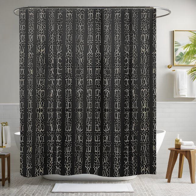 All Black Shower Curtain Style 2 (Creator Uploaded)