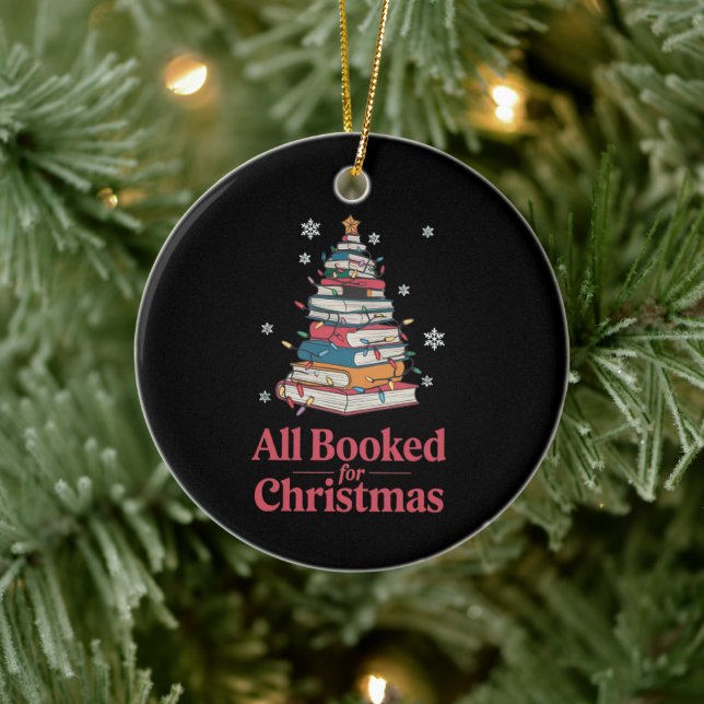 All Booked For Christmas Book Tree Lights  Ceramic Tree Decoration (Tree)