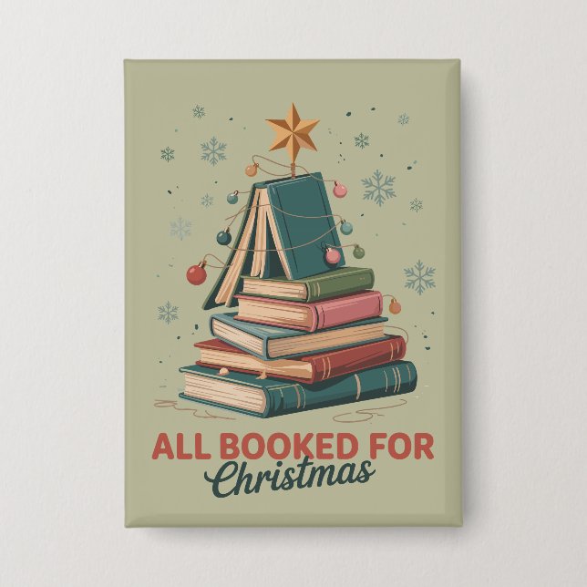 All Booked for Christmas Book Tree Xmas Teacher  (Front)