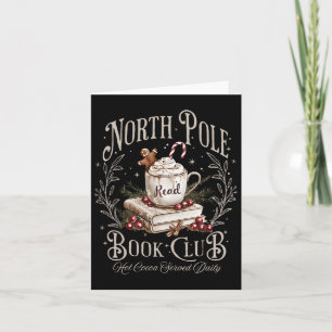 All Booked For Christmas Coquette Xmas Book Club B Card