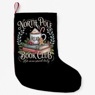 All Booked for Christmas Coquette Xmas Book Club Small Christmas Stocking