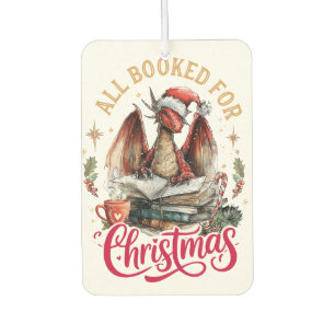 All Booked for Christmas Dragon  Car Air Freshener