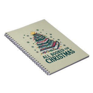 All Booked For Christmas Gift for Librarian Lover Notebook
