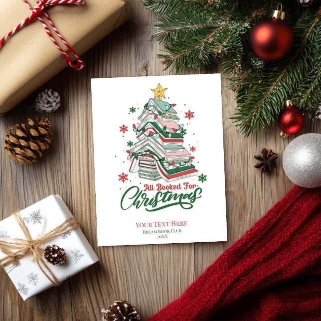 All Booked For Christmas Holiday Card (Creator Uploaded)