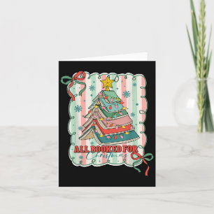 All Booked For Christmas Teacher Xmas Tree Books L Card