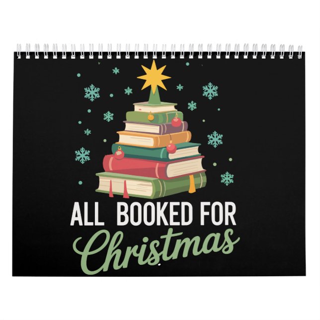All Booked For Christmas Tree Books Teacher Xmas  Calendar (Cover)