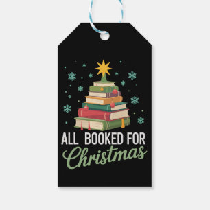 All Booked For Christmas Tree Books Teacher Xmas Gift Tags