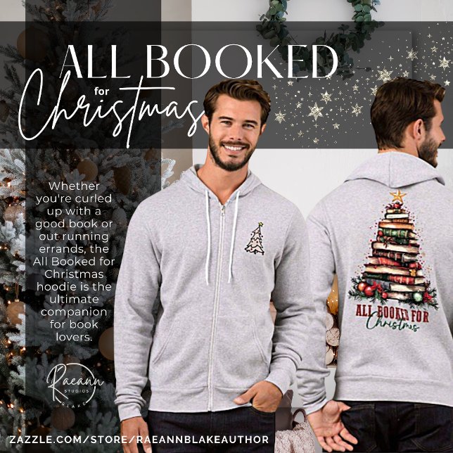 All Booked for Christmas Unisex Tri-Blend Hoodie (Creator Uploaded)