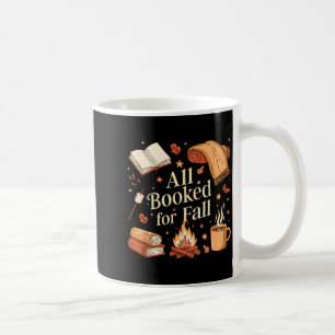 All Booked For Fall Books Coffee Fall Leaves Pumpk Coffee Mug