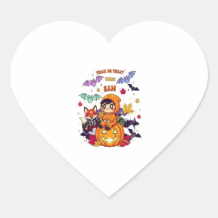 All Booked For Halloween Teacher Ghost Heart Sticker