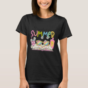 All Booked For Summer Reading Beach Floral Bookish T-Shirt