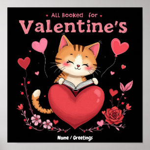 All Booked for Valentines A Perfect Valentine’s Poster
