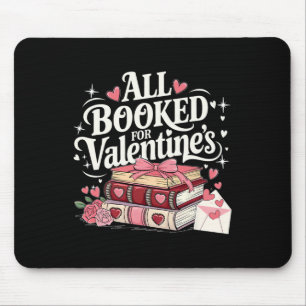 All Booked For Valentine's Day Pretty Coquette Rea Mouse Pad