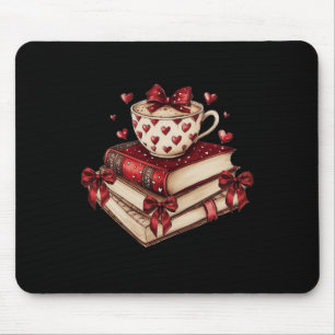 All Booked For Valentine's - Valentine Book Lover Mouse Pad