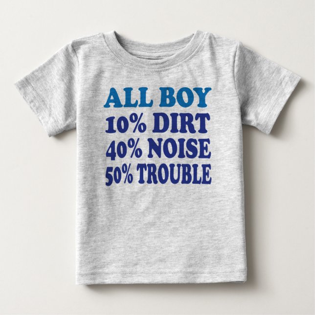 All Boy Baby T-Shirt (Front)