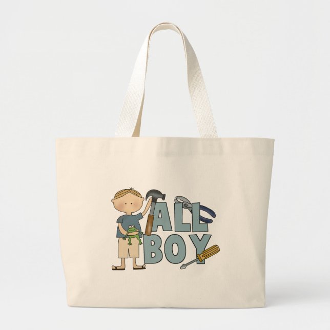 All Boy Tote or Diaper Bag (Front)