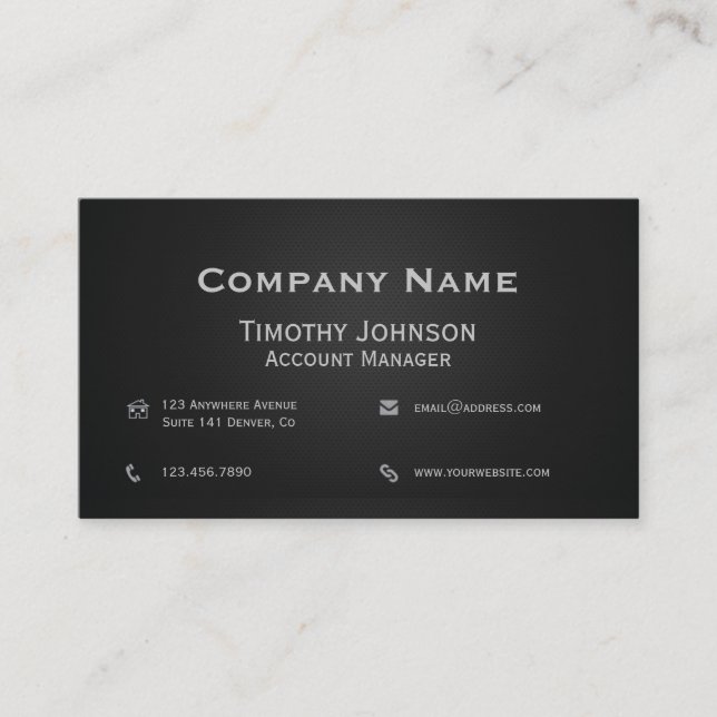 All Business Black Card (Front)