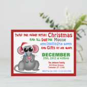 All but the Mouse - Christmas Dinner Invitations (Standing Front)