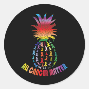 All Cancer Awareness Problems I World Cancer Day I Classic Round Sticker