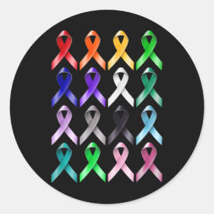 All Cancer Awareness World Cancer Day Classic Round Sticker