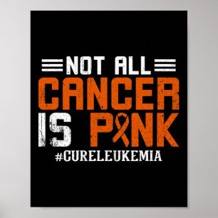 All Cancer Is Pink Leukaemia Awareness Month  Poster