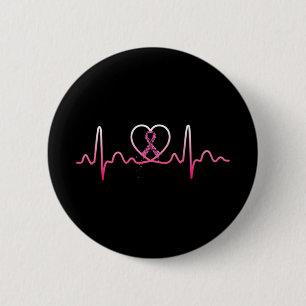 All Cancer Matters Awareness Day Heartbeat  6 Cm Round Badge
