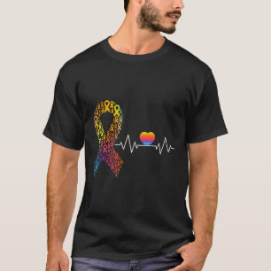 All Cancer Matters Awareness Day Heartbeat Ribbon T-Shirt