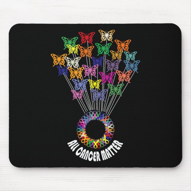 All Cancer Matters Awareness Day Ribbon Support  Mouse Pad (Front)