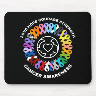 All Cancer Matters Awareness Every Colour Ribbons Mouse Pad