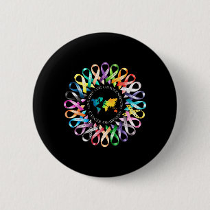 All Cancer Matters Survivors Awareness Fight 6 Cm Round Badge