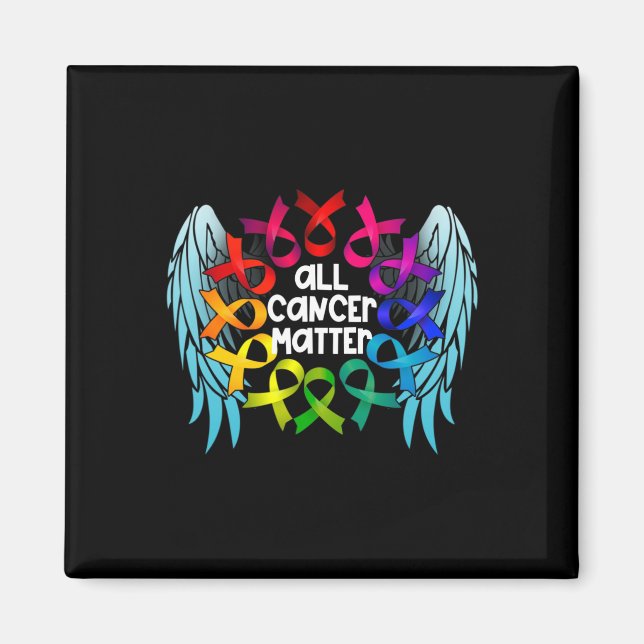 All Cancer Problem World Cancer Awareness Multicol Magnet (Front)