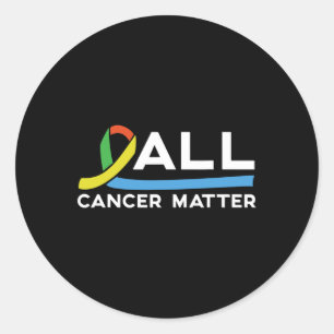 All Cancer Problem World Cancer Day 1  Classic Round Sticker