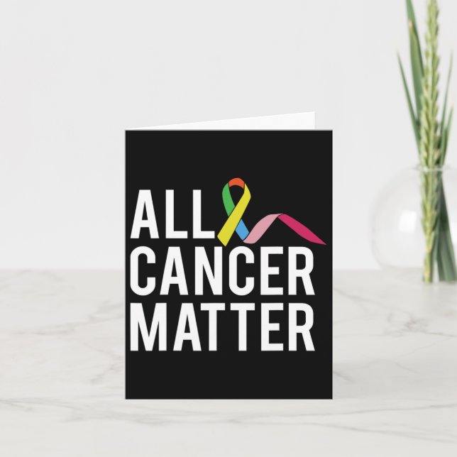 All Cancer Problem World Cancer Day  Card (Front)