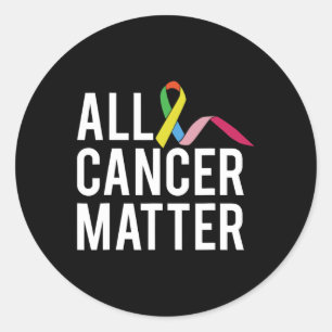 All Cancer Problem World Cancer Day Classic Round Sticker