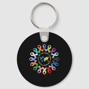 All Cancer S Awareness Fight Cancer Ribbon Support Key Ring