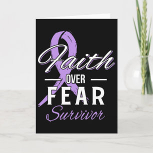 All Cancer Survivor Faith Over Fear Christian Gift Card