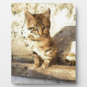 All Cats Are Black In The Dark Pencil Sketch Plaque