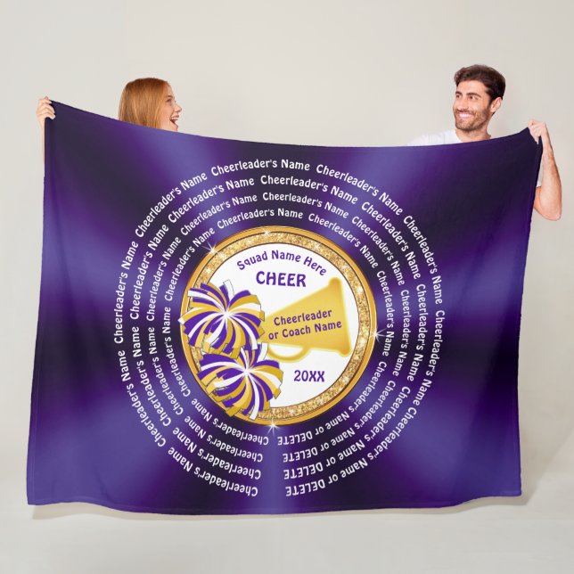 All Cheerleaders Names, Cheer Coach Gift Ideas,  Fleece Blanket (In Situ)