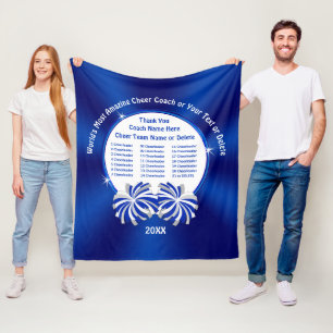 ALL Cheerleader's Names Cheerleading Coach Gifts Fleece Blanket