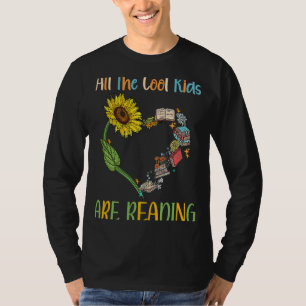 All Cool Kids Are Reading Book Nerd Reading Teach T-Shirt