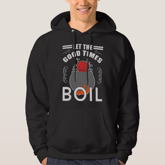 All crabs in the hot pot for cooking hoodie (Front)