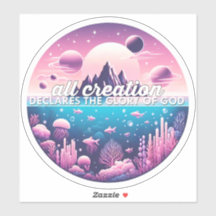 All Creation Declares the Glory of God sticker