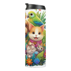 All Creatures Great & Small – Whimsical Wildlife  Thermal Tumbler