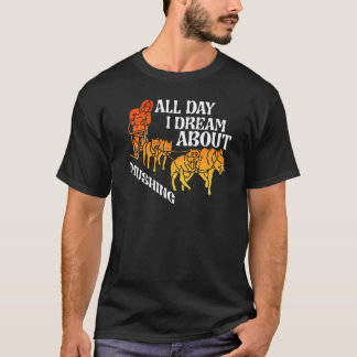All Day Dream About Mushing Sled Dogs Husky Musher T-Shirt