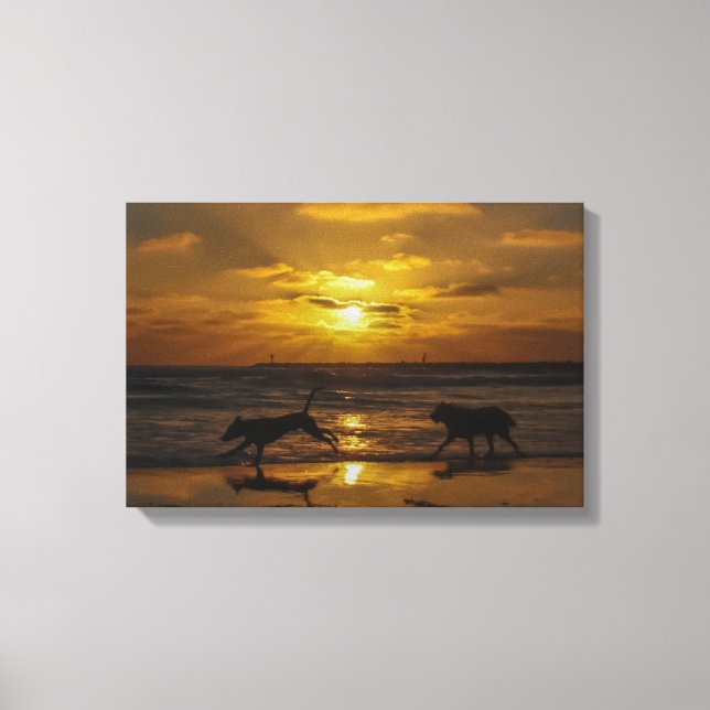 All Dogs Go to Heaven Canvas Print (Front)