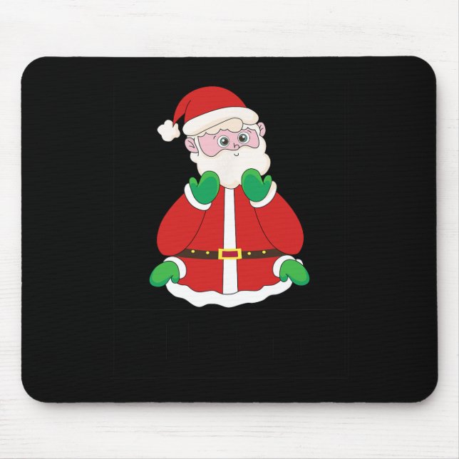 All Done Santa Christmas Sign Language Speech Teac Mouse Pad (Front)