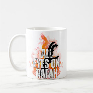 ALL EYES ON RAFAH - Rafah Gaza Palestine massacre  Coffee Mug