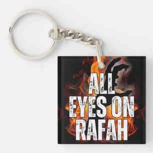 ALL EYES ON RAFAH - Rafah Gaza Palestine massacre Key Ring